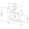 Soporte de pared para TV Vivolink VLMW1337 94 cm (37