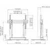 Soporte de pantalla motorizado Vogel's RISE 4105 (modelo 7341050) — plataforma elevadora motorizada para pantallas planas
