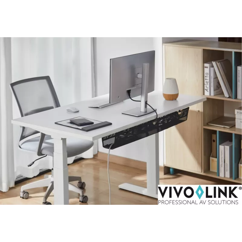 Gestión de cables Vivolink VLUDCM914 acero negro 914 mm