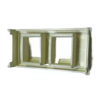 Panel de conexiones VivoLink WI221266 para 2 x Keystone – panel para dos módulos Keystone
