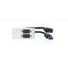 Tapa de enchufe Vivolink WI221261 HDMI + USB A blanca 2 módulos