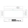 Switch de red Ernitec ELECTRA-M08-1GB-150W 8 puertos 1 GB 150 W
