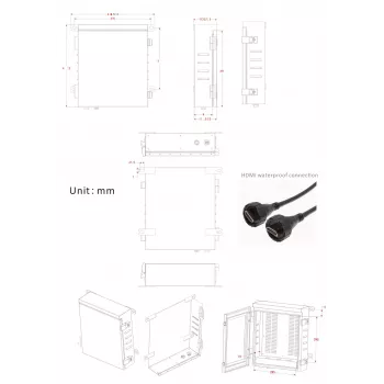 Caja de seguridad para exterior IP66 ERNITEC 0070-10466 resistente a la intemperie y fiable