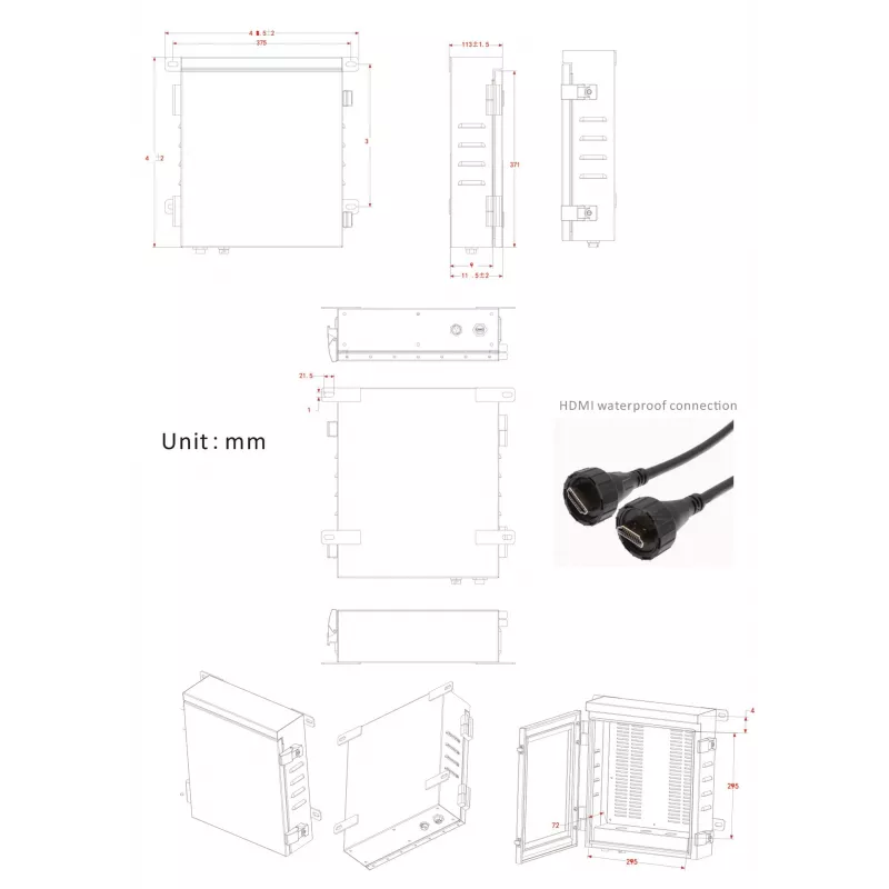 Caja de seguridad para exterior IP66 ERNITEC 0070-10466 resistente a la intemperie y fiable