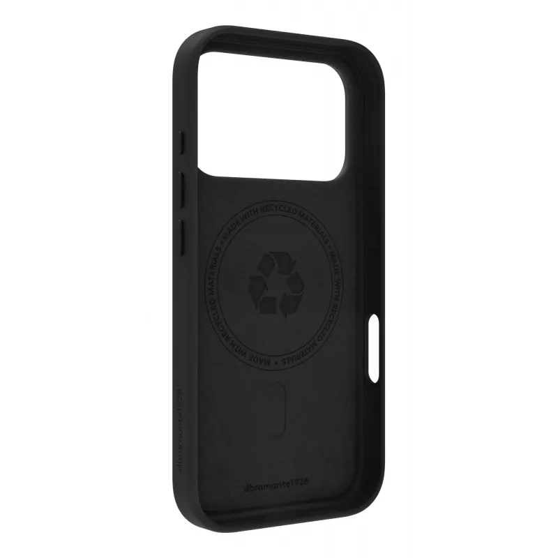 dbramante1928 Roskilde MS RO63GTBL6633 funda trasera de piel para Apple iPhone 17 Pro, compatible con MagSafe, negra