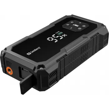 Arrancador portátil y bomba de neumáticos SANDBERG Sandberg Car Jumpstarter TirePump 10000 — 800 A de corriente de arranque, salida 2 A, 5 V USB