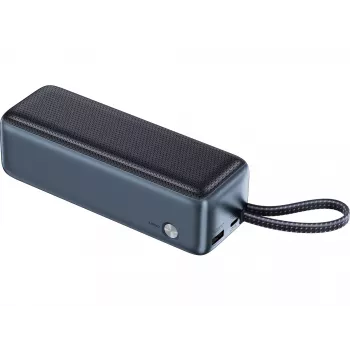 Batería externa SANDBERG All-in1 Powerbank 27000 PD 240W — 27000 mAh LiPo, salida 240W, 1× USB-A, 1× USB-C, 3,6V — negro/gris