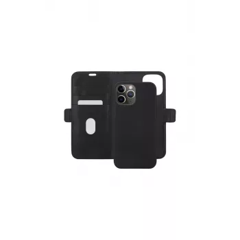 Funda cartera dbramante1928 Lynge iPhone 13 Pro Max negra 3 compartimentos para tarjetas