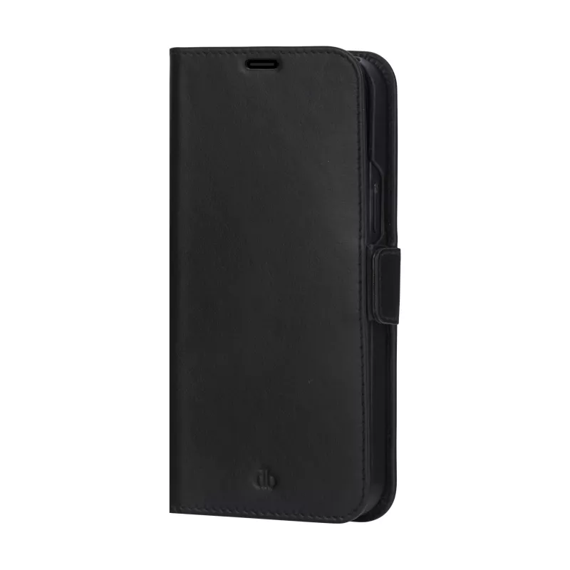 Funda cartera dbramante1928 Lynge iPhone 13 Pro Max negra 3 compartimentos para tarjetas