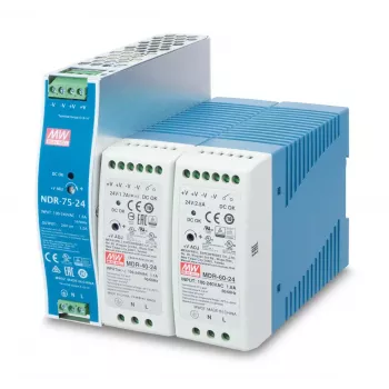 Fuente de alimentación PLANET PWR-40-24, 40 W, salida 24 V, entrada 100–240 V AC, refrigeración pasiva, estado LED