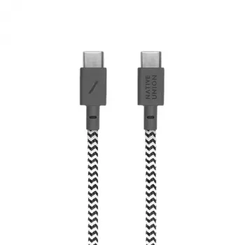 Cable USB-C Native Union BELT-C-ZEB-2-NP 1,2 m USB-C a USB-C Negro/Blanco