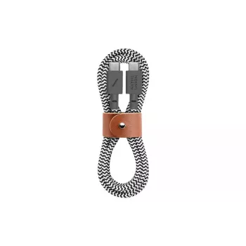 Cable USB-C Native Union BELT-C-ZEB-2-NP 1,2 m USB-C a USB-C Negro/Blanco