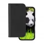 Funda tipo folio dbramante1928 Lynge MagSafe iPhone 16 negra 3 compartimentos para tarjetas