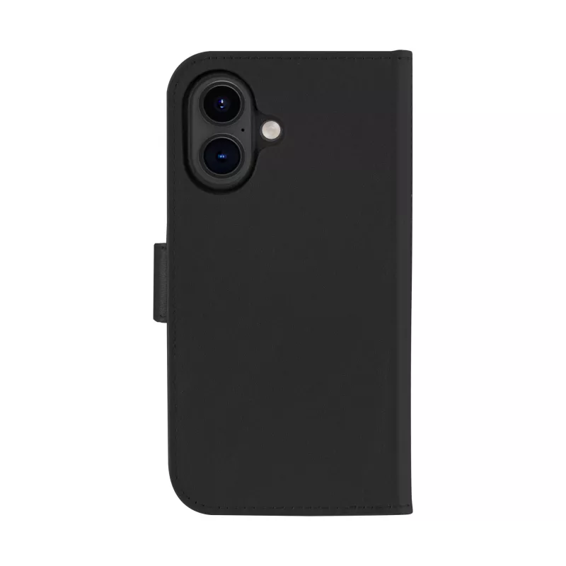 Funda tipo folio dbramante1928 Lynge MagSafe iPhone 16 negra 3 compartimentos para tarjetas