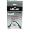 Cable de red patch Intellinet, Cat5e, 0,5 m, azul, CCA, U/UTP, PVC, RJ45, contactos bañados en oro, protección de pestaña, protección antiacodamiento, garantía de por vida