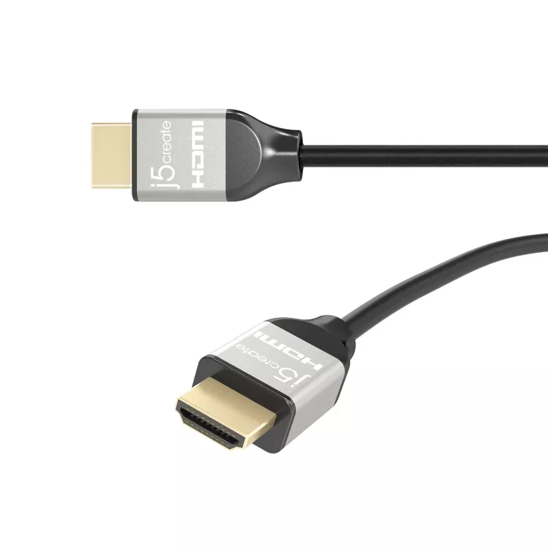 Cable HDMI™ j5create JDC52 Ultra HD 4K, negro y gris, 2 m