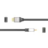 Cable HDMI™ j5create JDC52 Ultra HD 4K, negro y gris, 2 m