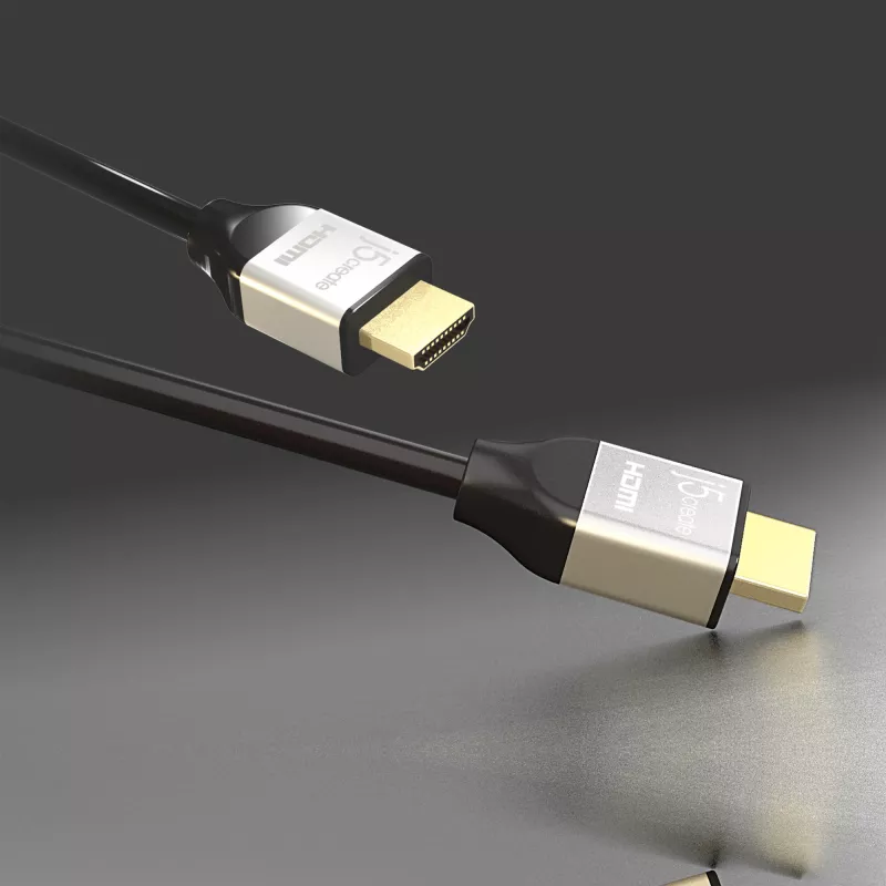 Cable HDMI™ j5create JDC52 Ultra HD 4K, negro y gris, 2 m