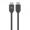 Manhattan 356640 cable HDMI 2.0 de alta velocidad con Ethernet, 4K@60Hz, 18 Gbit/s, macho a macho, doble blindaje, moldeado, 1,5 m, negro