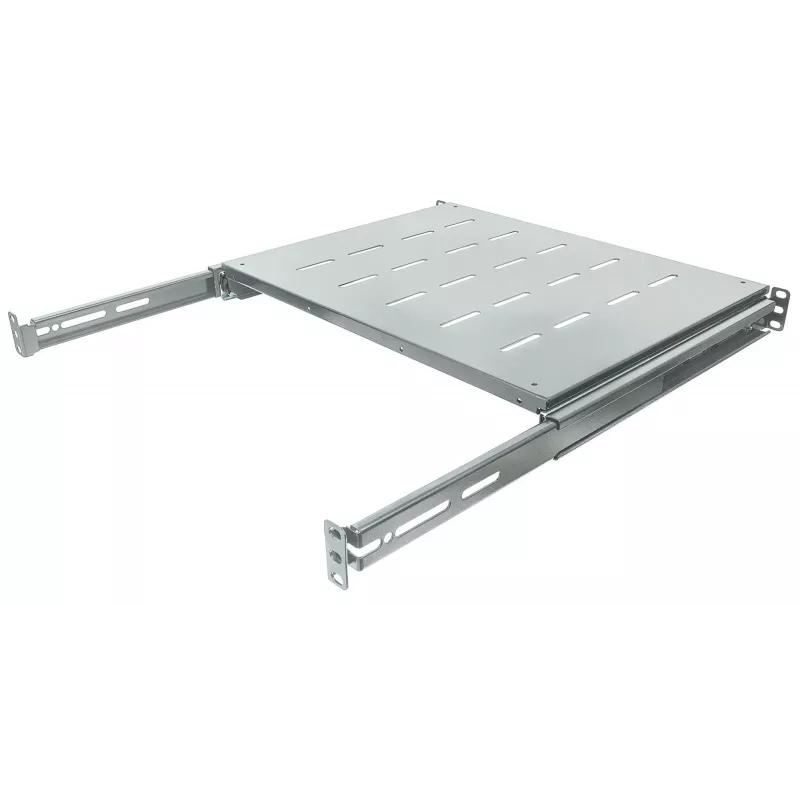 Bandeja extraíble Intellinet 19 pulgadas, 1HE, para armarios y racks de 600 a 800 mm de profundidad, profundidad de bandeja 350 mm, gris