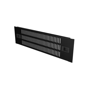 Panel ciego ventilado Lanview RAB405BL — acero, negro, 482×88×15 mm (accesorio para rack)