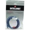 Intellinet 318938 cable de conexión de red, Cat5e, U/UTP, 2x RJ45, con protectores, 1 m, azul