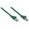 Intellinet 318990 cable de conexión de red, Cat5e, U/UTP, 2x RJ45, con protectores, 2 m, verde
