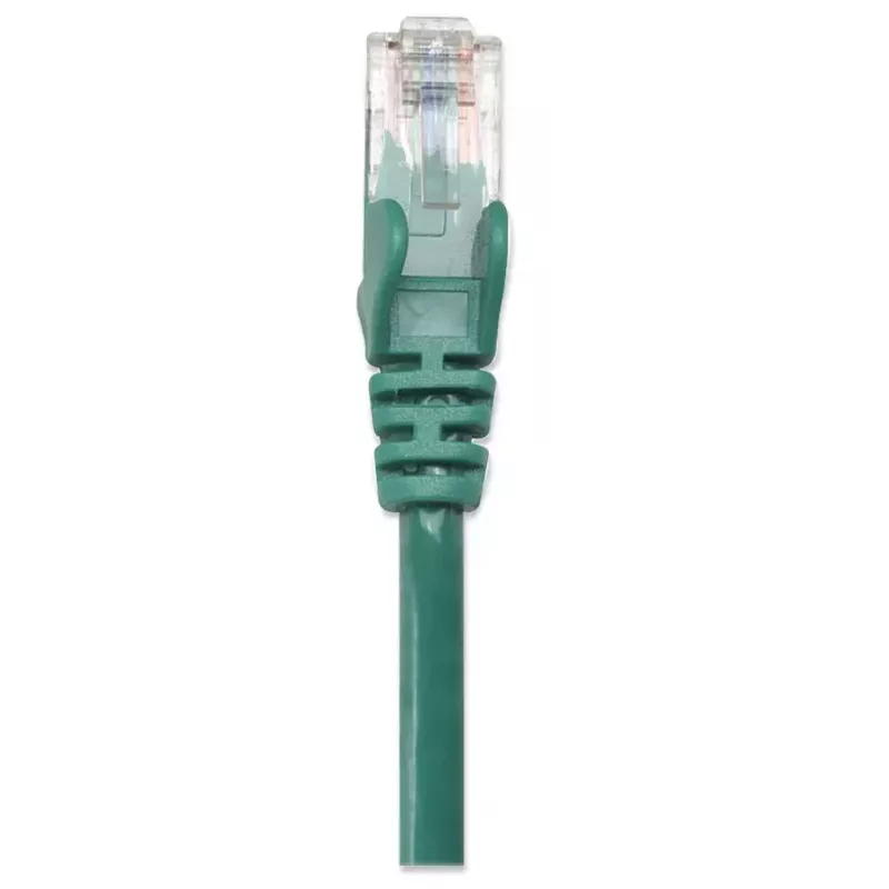 Intellinet 318990 cable de conexión de red, Cat5e, U/UTP, 2x RJ45, con protectores, 2 m, verde