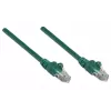 Intellinet 319836 cable de conexión de red, Cat5e, U/UTP, 2x RJ45, con protector, 5 m, verde