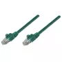 Intellinet 319836 cable de conexión de red, Cat5e, U/UTP, 2x RJ45, con protector, 5 m, verde