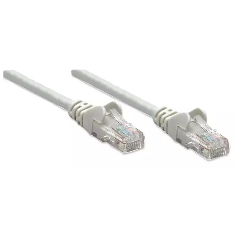 Intellinet 340380 cable de conexión de red, Cat6, U/UTP, RJ45, 1,5 m, conectores moldeados, gris
