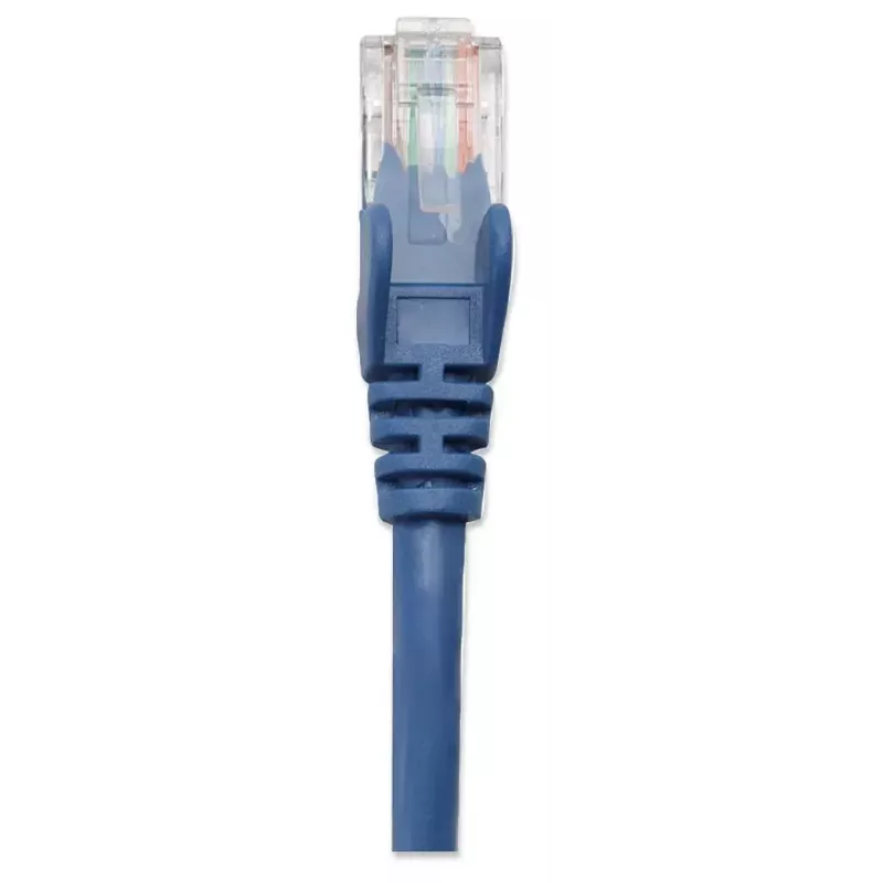 Intellinet 319775 cable de conexión de red, Cat5e, U/UTP, RJ45, 3 m, conectores moldeados sin enganche, azul