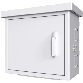Armario rack Lanview RCCTV002 0U, IP66, 600×300×550 mm, 40 kg, blanco