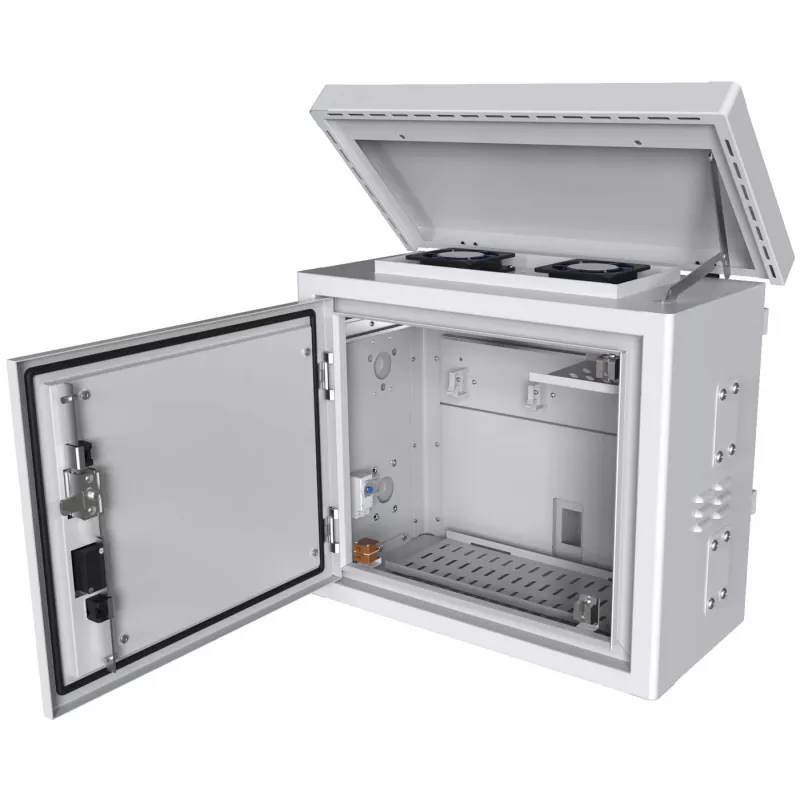 Armario rack Lanview RCCTV002 0U, IP66, 600×300×550 mm, 40 kg, blanco
