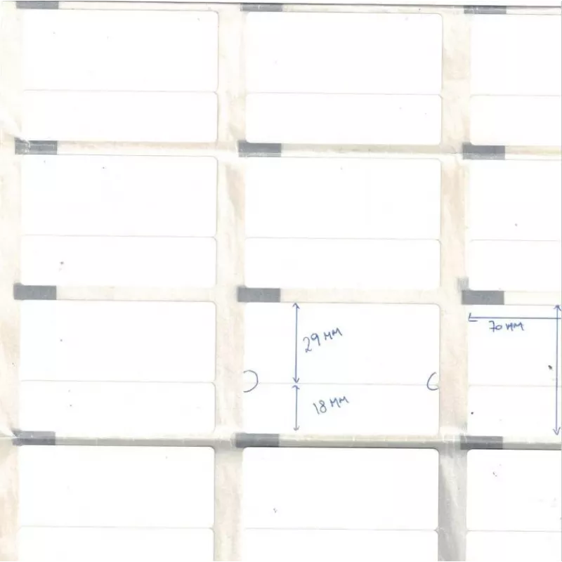 Capture 35000771 Etiquetas para impresora de etiquetas Blanco