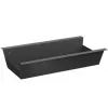 Canaleta recta para cables Bachmann CONI COVER negra acero 430x190x119 mm