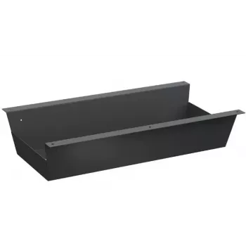 Canaleta recta para cables Bachmann CONI COVER negra acero 430x190x119 mm