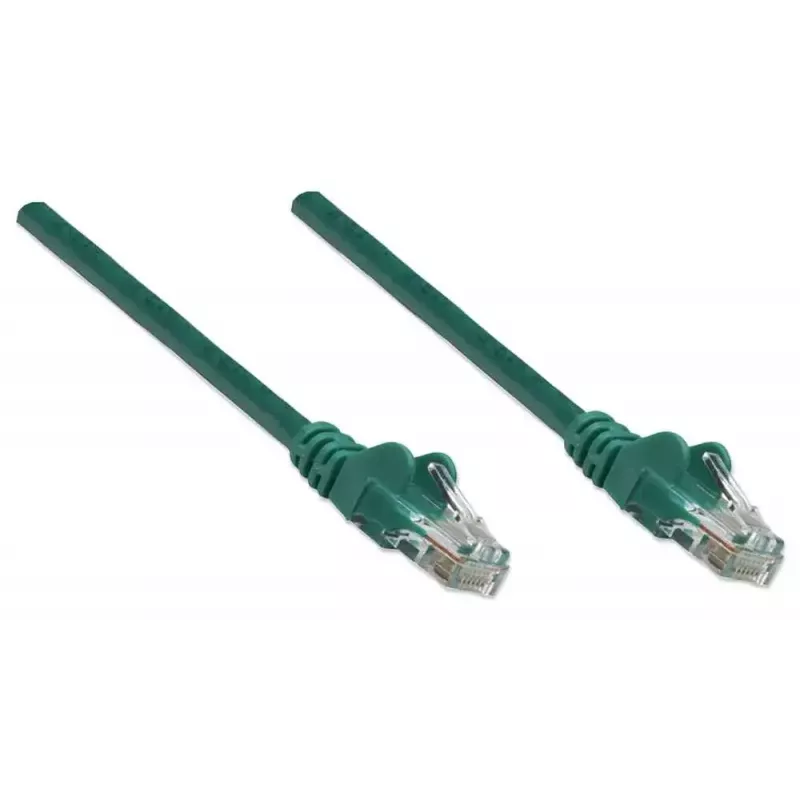 Intellinet 342469 cable de conexión de red, Cat6, U/UTP, RJ45, 0,5 m, moldeado, verde