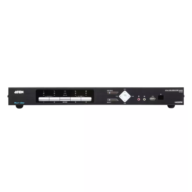 Conmutador KVMP USB HDMI Multi-View ATEN de 4 puertos