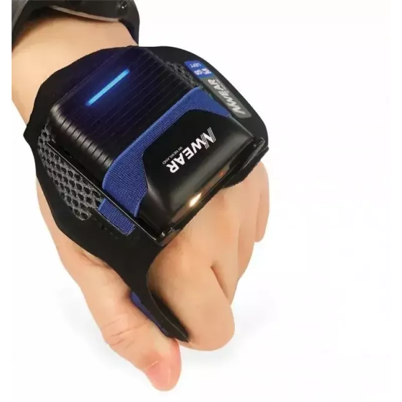 Newland WD2-BS50-MR Nwear escáner de códigos de barras 2D montado en la mano, Bluetooth 5.0, alcance medio, puntería con punto láser