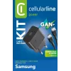 Cellularline Super Fast Charger Kit 25W - USB-C a USB-C - Fuente de alimentación Samsung 25W Super Fast Charge PD con cable USB-C a USB-C