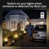 Lámpara de pared de exterior inteligente Philips Hue White Welcome Floodlight, 20,5 W LED, entrada 220–240 V, bombilla 24 V, negra, 160×220×153 mm