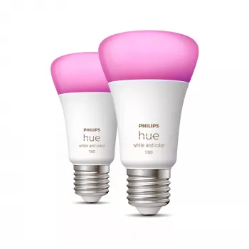 Philips Hue White and colour ambience A60 – E27 smart bulb – 1100 (pack de 2)