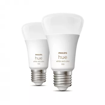 Philips Hue White and colour ambience A60 – E27 smart bulb – 1100 (pack de 2)