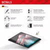 Displex Tablet Glass (9H) para Samsung Galaxy Tab S7/S8/S9/S9 FE/S10 FE/S10 Lite, marco de montaje Eco, irrompible