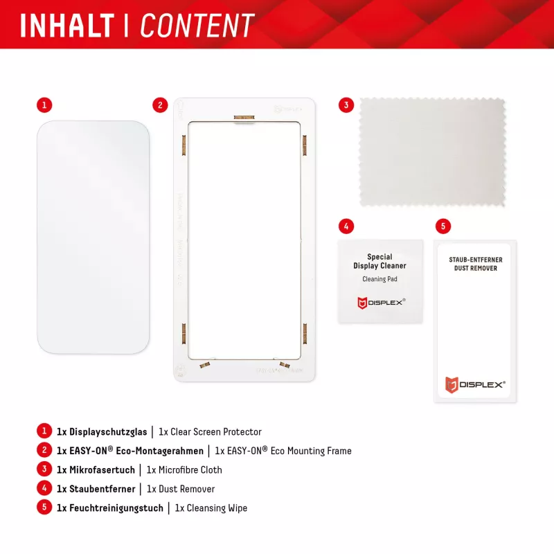 Protector de pantalla Displex (10H) para Samsung Galaxy S22/S23, marco de montaje Eco, antirrayaduras