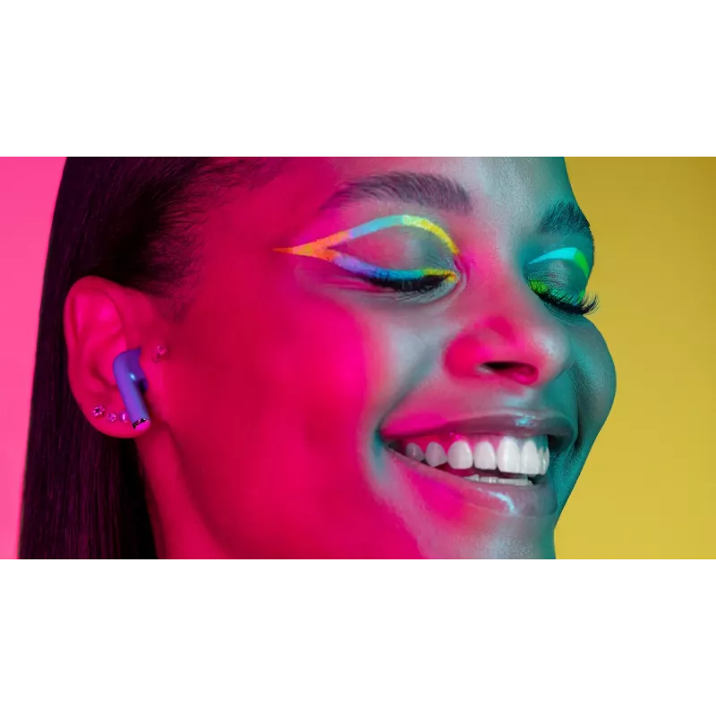 Music Sound Swag SWAG son los auriculares Bluetooth de cápsula en muchos colores brillantes y supermodernos.