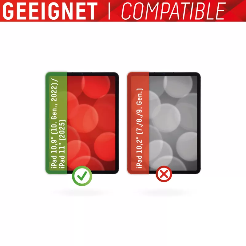 Displex Tablet Glass (9H) para Apple iPad 10,9 pulgadas (10.ª gen., 2022)/11 pulgadas (2025), marco de montaje Eco, irrompible