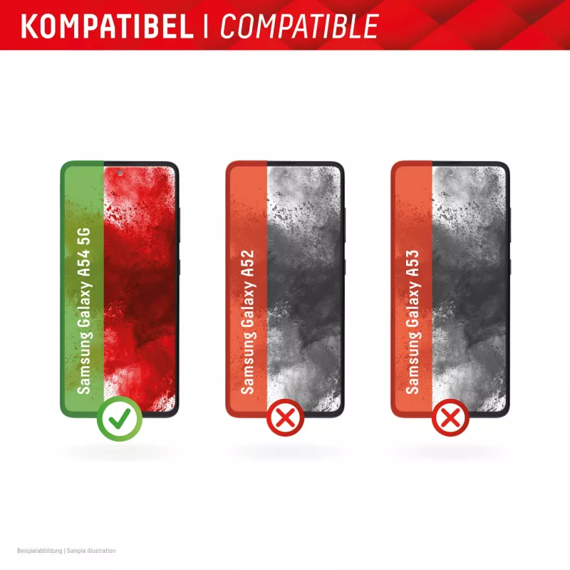 Protector de pantalla Displex (10H) para Samsung Galaxy A54 5G, marco de montaje Eco, antirrayaduras