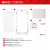 Protector de pantalla Displex (10H) para Samsung Galaxy A54 5G, marco de montaje Eco, antirrayaduras
